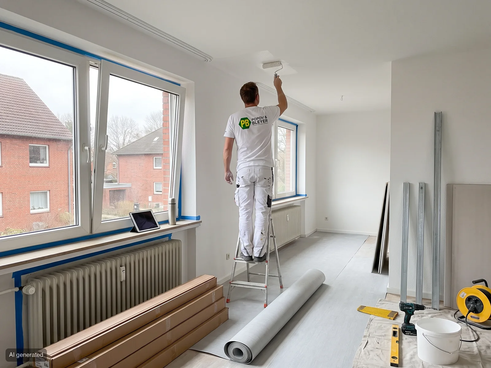 Symbolbild (KI-generiert): Mieterwechsel-Renovierung für Hausverwaltung, Adendorf